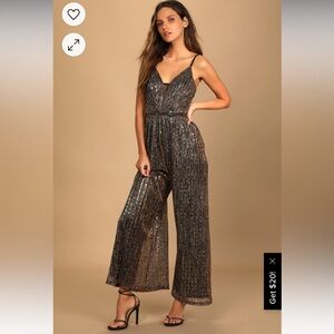 Lulus disco party jumpsuit
